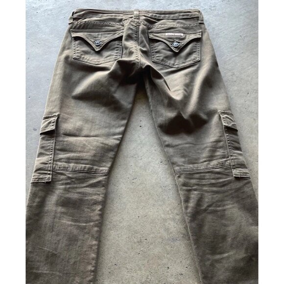 Hudson Jeans Women’s Barbara Black Size 26 Cargo Multi Pocket Brown USA Made - Picture 9 of 16